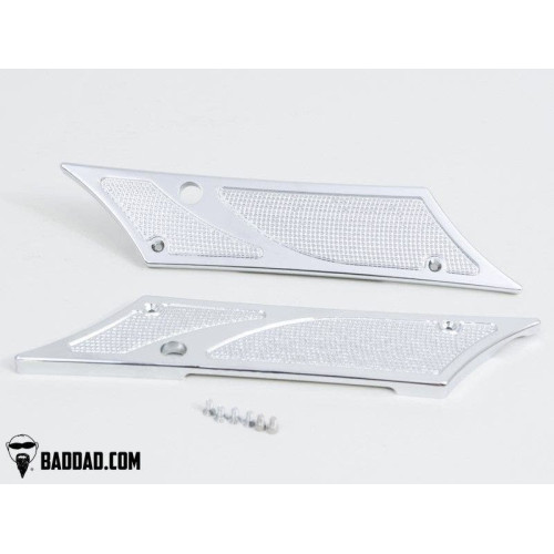 PartzBiz HD: 4423003-ฝาครอบสลัก Bad Dad Black 900 Series สำหรับ 1993-2013 Harley Touring FLH FLT | 81288-2