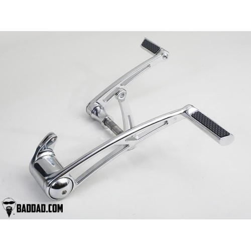 PartzBiz HD: 4423015-Bad Dad Chrome Forward Control Kit with Toe Shifter Harley Softail Touring 81133-2 custom bagger Street Glides; Electra Glides and Ultras road king tri PartzBiz HD: 4423015-Bad Dad Chrome Forward Control Kit with Toe Shifter Harley Softail Touring 81133-2 custom bagger Street Glides; Electra Glides and Ultras road king tri
