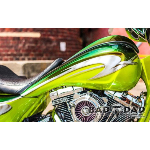PartzBiz HD: 4422998-Bad Dad Competition Series Stretched Bodyline Tank Shrouds for Harley 08-16
