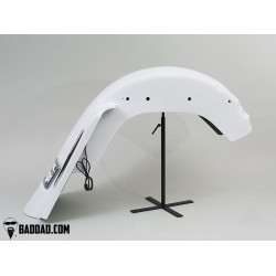 PartzBiz HD BAD-81086 - Bad Dad Raw 140mm Summit Fender w/ Surface Lights Harley FL Softail 86-Up 81086