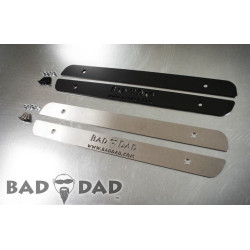 PartzBiz HD BAD-SKID-PLATE-BLK - Bad Dad Stretched Saddlebag Skid Plates -Black