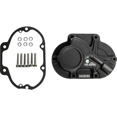 PartzBiz HD: 4422848-Baker DT Function-Formed Wrinkle Black Trans Side Cover for Harley 06-23 Big Twin | BD-10603-A PartzBiz HD: 4422848-Baker DT Function-Formed Wrinkle Black Trans Side Cover for Harley 06-23 Big Twin | BD-10603-A