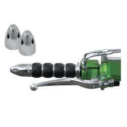 PartzBiz HD DS06340191 - Baron BA-7401-00 Chrome Bullet Grip Ends for Kuryakyn ISO-Grips PartzBiz HD DS06340191 - Baron BA-7401-00 Chrome Bullet Grip Ends for Kuryakyn ISO-Grips