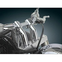 PartzBiz HD DS06020248 - Baron BA-7410U Chrome 1" Kickback Handlebar Risers Harley Metric Honda VTX PartzBiz HD DS06020248 - Baron BA-7410U Chrome 1" Kickback Handlebar Risers Harley Metric Honda VTX