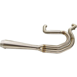 PartzBiz HD DS18002135 - Bassani 1D2SSL Greg Lutzka Edition 2-Into-1 Exhaust System 91-17 Harley Dyna wide glide super low rider davidson performance megaphone upgrade muffler best for 1800-2135 18002135