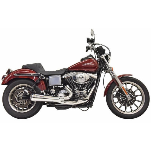 PartzBiz HD: 4422728-Bassani 1D5C Ripper 2n1 Exhaust System Chrome Harley Dyna FXDL 91-05 PartzBiz HD: 4422728-Bassani 1D5C Ripper 2n1 Exhaust System Chrome Harley Dyna FXDL 91-05