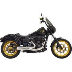PartzBiz HD DS18002499 - Bassani 1D6C Road Rage Ripper 2:1 Exhaust System Chrome Harley Dyna 91-17