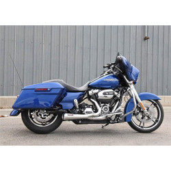 PartzBiz HD DS18002445 - Bassani 1F42R Chrome Short Bagger Road Rage 2-1 Exhaust 17-Up Harley Touring M8