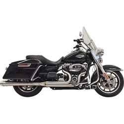 PartzBiz HD DS18002440 - Bassani 1F50SS Stainless Steel 2:1 Full Exhaust System 17-Up Harley Davidson Touring M8 Milwaukee Eight Road Electra Street Glide King Custom Performance Upgrade Best Aftermarket Pipes Mufflers Headers Kit