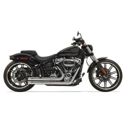 PartzBiz HD DS18002278 - Bassani 1S34D Chrome Pro Street Turn Out 2-2 Exhaust System 18-19 FLFB FXBR | 1S34D