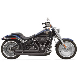 PartzBiz HD DS18002279 - Bassani 1S34DB Black Pro Street Turn Out 2-2 Exhaust System 18-19 FLFB FXBR | 1S34DB