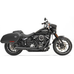 PartzBiz HD DS18002364 - Bassani 1S81RB Black Road Rage 2 Into 1 Exhaust Harley 2018 Sport Glide FLSB | 1S81RB