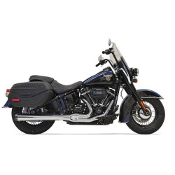 PartzBiz HD DS18002308 - Bassani 1S91R Chrome Road Rage 2 Into 1 Full Exhaust Harley 2018 Heritage Deluxe | 1S91R
