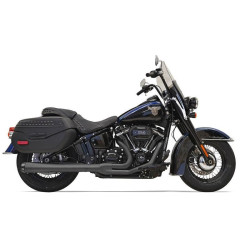 PartzBiz HD DS18002309 - Bassani 1S91RB Black Road Rage 2 Into 1 Full Exhaust Harley 2018 Heritage Deluxe | 1S91RB