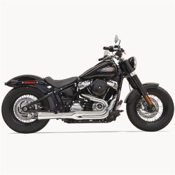 PartzBiz HD DS18002360 - Bassani 1S92R Chrome Road Rage 2 Into 1 Exhaust Harley Fat Bob Slim 18-19