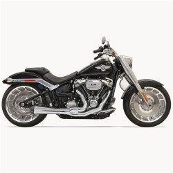 PartzBiz HD DS18002357 - Bassani 1S94R Chrome Road Rage 2 Into 1 Exhaust 18-19 Harley Softail Breakout | 1S94R