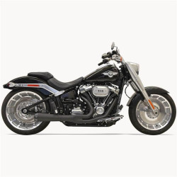 PartzBiz HD DS18002358 - Bassani 1S94RB Black Road Rage 2 Into 1 Exhaust 18-19 Harley Softail Breakout | 1S94RB