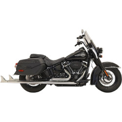 PartzBiz HD DS18002377 - Bassani Xhaust 1S96E-36 Chrome True Duals Fishtail Slip-Ons 36" N/B 18+ Softail | 1S96E-36 PartzBiz HD DS18002377 - Bassani Xhaust 1S96E-36 Chrome True Duals Fishtail Slip-Ons 36" N/B 18+ Softail | 1S96E-36