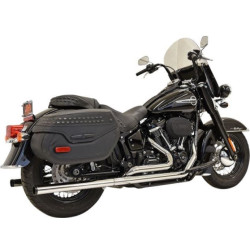 PartzBiz HD DS18002428 - Bassani 1S96P Chrome W/ Black Tip 2-1/4 Dual Exhaust System 18-19 Harley-Davidson Softail FLDE FLHC Heritage Classic Deluxe Mufflers Pipes Headers Performance Milwaukee Eight M8 Upgrades PartzBiz HD DS18002428 - Bassani 1S96P Chrome W/ Black Tip 2-1/4 Dual Exhaust System 18-19 Harley-Davidson Softail FLDE FLHC Heritage Classic Deluxe Mufflers Pipes Headers Performance Milwaukee Eight M8 Upgrades