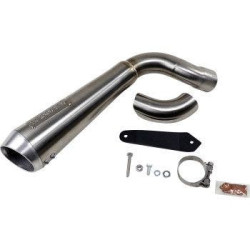 PartzBiz HD DS18113802 - Bassani 8F327SS 4" Slip-On Megaphone w/ Cat High Mount Stainless Indian FTR 19-20 PartzBiz HD DS18113802 - Bassani 8F327SS 4" Slip-On Megaphone w/ Cat High Mount Stainless Indian FTR 19-20