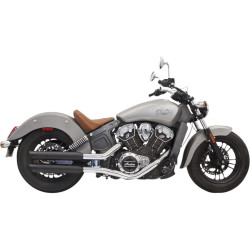 PartzBiz HD DS18112906 - Bassani Black Classic 3" Slash Cut Slip On Mufflers Exhaust Indian Scout 15-16 | 8S17BSB PartzBiz HD DS18112906 - Bassani Black Classic 3" Slash Cut Slip On Mufflers Exhaust Indian Scout 15-16 | 8S17BSB
