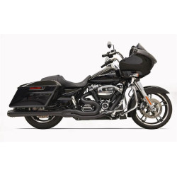 PartzBiz HD DS18002130 - Bassani Black Road Rage 2 Into 1 Megaphone Style Muffler Harley 17 Black Tip 1F51RB PartzBiz HD DS18002130 - Bassani Black Road Rage 2 Into 1 Megaphone Style Muffler Harley 17 Black Tip 1F51RB