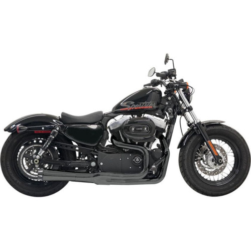 PartzBiz HD: 4422653-Bassani Black Road Rage II Mega Power 2 into 1 Exhaust Harley Sportster 04-13 | 1X22RB PartzBiz HD: 4422653-Bassani Black Road Rage II Mega Power 2 into 1 Exhaust Harley Sportster 04-13 | 1X22RB