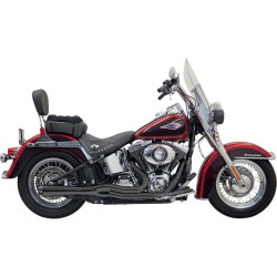 PartzBiz HD DS18001513 - Bassani Black Road Rage II Mega Power Exhaust System Megaphone 86-16 Softail | 1S12RB PartzBiz HD DS18001513 - Bassani Black Road Rage II Mega Power Exhaust System Megaphone 86-16 Softail | 1S12RB