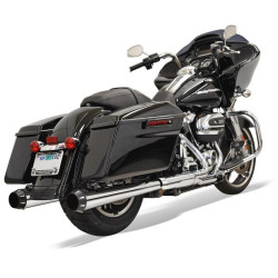 PartzBiz HD DS18011133 - ท่อท่อไอเสีย Bassani Chrome 4 ” Slip On Megaphone Harley 17 Black Tips 1F572R PartzBiz HD DS18011133 - ท่อท่อไอเสีย Bassani Chrome 4 ” Slip On Megaphone Harley 17 Black Tips 1F572R