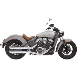 PartzBiz HD DS18112905 - Bassani Chrome Classic 3" Slash Cut Slip On Mufflers Exhaust Indian Scout 15-16 | 8S17SC PartzBiz HD DS18112905 - Bassani Chrome Classic 3" Slash Cut Slip On Mufflers Exhaust Indian Scout 15-16 | 8S17SC
