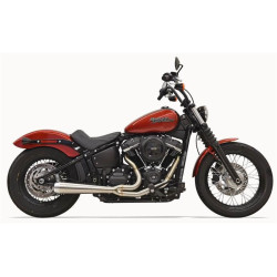 PartzBiz HD DS18002243 - Bassani 1S72SS Chrome Road Rage 2 Into 1 Full Exhaust Harley 2018 Softail | 1S72SS