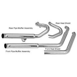 PartzBiz HD DS18002432 - Bassani Chrome Slash Cut Pro Street 2 into 2 Exhaust System Softail M8 18-Up 2018-Up Harley-Davidson Softail Milwaukee Eight Street Bob FXBB; Low Rider FXLR; Fat Boy FXFB; Slim FLSL 1800-2432 18002432 1S35D PartzBiz HD DS18002432 - Bassani Chrome Slash Cut Pro Street 2 into 2 Exhaust System Softail M8 18-Up 2018-Up Harley-Davidson Softail Milwaukee Eight Street Bob FXBB; Low Rider FXLR; Fat Boy FXFB; Slim FLSL 1800-2432 18002432 1S35D