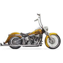 PartzBiz HD DS18001671 - Bassani Chrome True Dual Exhaust W/ 36" Fishtail Tip Mufflers Harley Softail 07-15 - 1S26E-36 PartzBiz HD DS18001671 - Bassani Chrome True Dual Exhaust W/ 36" Fishtail Tip Mufflers Harley Softail 07-15 - 1S26E-36