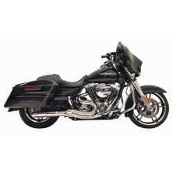 PartzBiz HD DS18002508 - Bassani Hot Rod Turnout 2-1 Mid 4" Exhaust System Chrome Harley Bagger 07-16 PartzBiz HD DS18002508 - Bassani Hot Rod Turnout 2-1 Mid 4" Exhaust System Chrome Harley Bagger 07-16