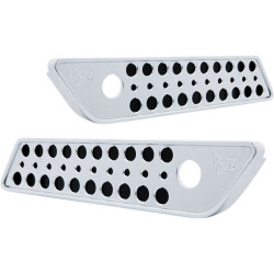 PartzBiz HD BCC03-528 - Battitinis Chrome Signature Series Saddlebag Hinge Latch Covers for Harley 14-16 | 03-528 PartzBiz HD BCC03-528 - Battitinis Chrome Signature Series Saddlebag Hinge Latch Covers for Harley 14-16 | 03-528