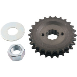 PartzBiz HD DS11200412 - Belt Drives LTD CDSK-25 Solid 24T Primary Sprocket Kit 94-06 Harley-Davidson Big Twin Evo Twin Cam Drive Gears touring flht flt softail dyna performance best for bolt on PartzBiz HD DS11200412 - Belt Drives LTD CDSK-25 Solid 24T Primary Sprocket Kit 94-06 Harley-Davidson Big Twin Evo Twin Cam Drive Gears touring flht flt softail dyna performance best for bolt on