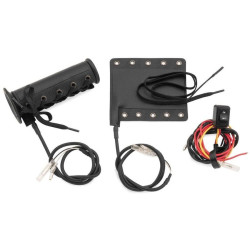 PartzBiz HD TR266281 - BikeMaster AM112012 Black Removable Heated Grips Covers Universal Fit 266281
