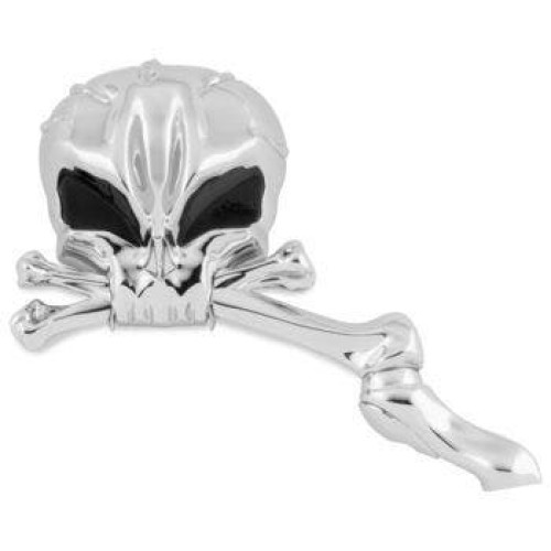 PartzBiz HD: 4422425-Biker's Choice 18-419 Chrome Skull Mirror with Black Eyes Pair 65-18 Harley 488740 PartzBiz HD: 4422425-Biker's Choice 18-419 Chrome Skull Mirror with Black Eyes Pair 65-18 Harley 488740