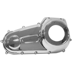 PartzBiz HD TR488708 - Biker's Choice Chrome Outer Primary Cover Harley Dyna Softail 06-17 OE 60782-06 อะไหล่ทดแทน old school chopper bagger electra glide road street king cvo
