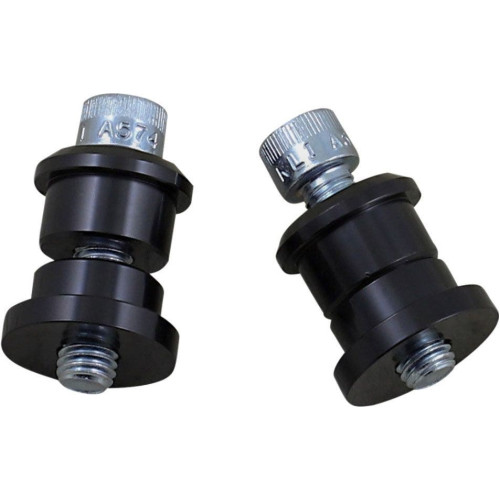 PartzBiz HD: 4422147-Biltwell 6908-201 Black Solid Riser Bushings CNC for Harley & Custom