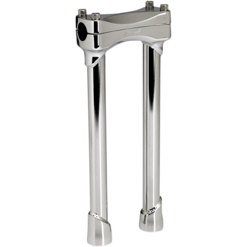 PartzBiz HD: 4422054-Biltwell Chrome 12" Tall Murdock Risers for Harley Models 1" Clamping Area | MR-012-HD-CP PartzBiz HD: 4422054-Biltwell Chrome 12" Tall Murdock Risers for Harley Models 1" Clamping Area | MR-012-HD-CP