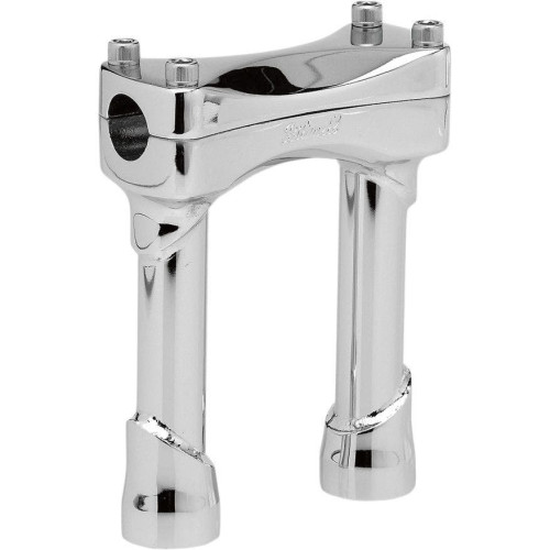 PartzBiz HD: 4422055-Biltwell Chrome 6 ” Tall Murdock Risers สำหรับรุ่น Harley 1 ” พื้นที่หนีบ | MR-006-HD-ซีพี