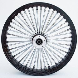 PartzBiz HD MW37-543-N - Black/Chrome Ultima 48 Fat King Spoke 21x3.5 Front Dual Disc Wheel Harley 08-19 37-543 Bagger Touring Dresser FLHT FLHX FLHR FLTR Electra Street Road Glide King Classic Limited Ultra PartzBiz HD MW37-543-N - Black/Chrome Ultima 48 Fat King Spoke 21x3.5 Front Dual Disc Wheel Harley 08-19 37-543 Bagger Touring Dresser FLHT FLHX FLHR FLTR Electra Street Road Glide King Classic Limited Ultra