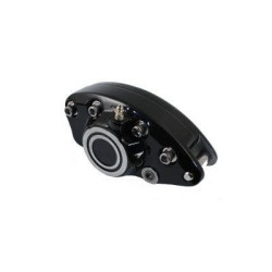 PartzBiz HD VT23-2219 - Black Front 1 Piston Banana Caliper w/ Bullseye OE Repl 44105-72A Harley 73-94 PartzBiz HD VT23-2219 - Black Front 1 Piston Banana Caliper w/ Bullseye OE Repl 44105-72A Harley 73-94