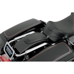 PartzBiz HD DS14050138 - Black Leather Fender Bib Fender Skin for '97-'16 Harley Touring FLH/T Models PartzBiz HD DS14050138 - Black Leather Fender Bib Fender Skin for '97-'16 Harley Touring FLH/T Models
