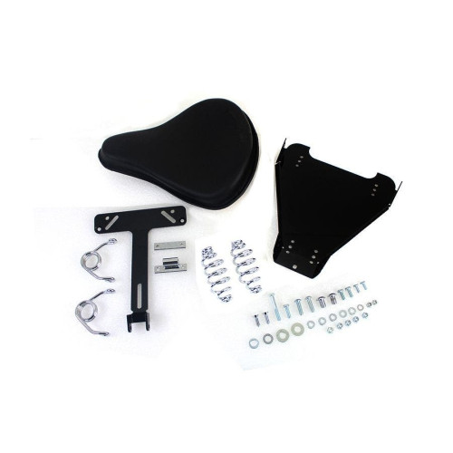 PartzBiz HD: 4421936-Black Leather Solo Seat With Mount Kit Seat Pan & Springs Harley Softail 00-06 PartzBiz HD: 4421936-Black Leather Solo Seat With Mount Kit Seat Pan & Springs Harley Softail 00-06