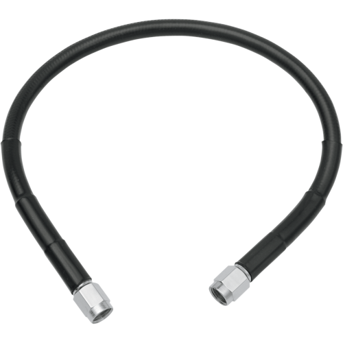 PartzBiz HD: 4421927-Drag Universal Black Vinyl 17" Stainless Steel Brake Line w/ AN-3 Fittings Ends | 1741-2706 PartzBiz HD: 4421927-Drag Universal Black Vinyl 17" Stainless Steel Brake Line w/ AN-3 Fittings Ends | 1741-2706