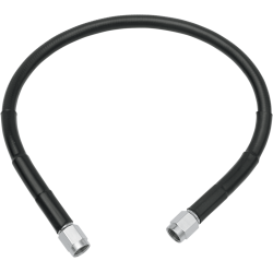 PartzBiz HD DS17412716 - Drag Universal Black Vinyl 28" Stainless Steel Brake Line w/ AN-3 Fittings Ends | 1741-2716 PartzBiz HD DS17412716 - Drag Universal Black Vinyl 28" Stainless Steel Brake Line w/ AN-3 Fittings Ends | 1741-2716