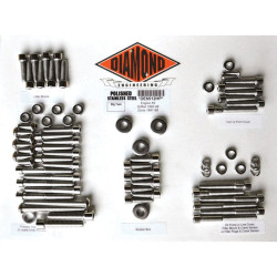 PartzBiz HD DS24010841 - Diamond OEM Polished Stainless Steel Engine Bolt Kit Softail & Dyna EVO 91-99 | DE6512HP PartzBiz HD DS24010841 - Diamond OEM Polished Stainless Steel Engine Bolt Kit Softail & Dyna EVO 91-99 | DE6512HP