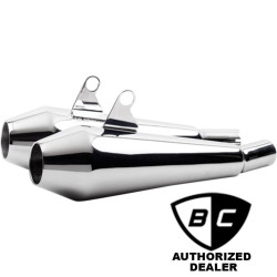 PartzBiz HD DS18113598 - British Customs BC902-117-P Polished Shorty Predator Pro Slip On 16-19 Triumph 1811-3598 18113598 PartzBiz HD DS18113598 - British Customs BC902-117-P Polished Shorty Predator Pro Slip On 16-19 Triumph 1811-3598 18113598